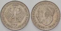 2 Mark Kursmünzen 2 Deutsche Mark Theodor Heuss -