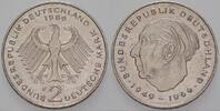 2 Mark Kursmünzen 2 Deutsche Mark Theodor Heuss -