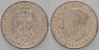 2 Mark Kursmünzen 2 Deutsche Mark Theodor Heuss -
