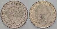 2 Mark Kursmünzen 2 Deutsche Mark Ludwig Erhard -