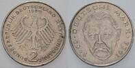 2 Mark Kursmünzen 2 Deutsche Mark Ludwig Erhard -