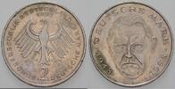 2 Mark Kursmünzen 2 Deutsche Mark Ludwig Erhard -