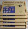 Kursmünzensätze 5 x 1 Pfennig - 5 Deutsche Mark, 12,68 DM Bundesrepublik Deutschland -