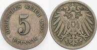 Kleinmünzen-Kaiserreich 5 Pfennig Grosser Adler -