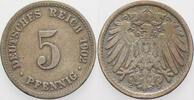 Kleinmünzen-Kaiserreich 5 Pfennig Grosser Adler -