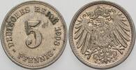 Kleinmünzen-Kaiserreich 5 Pfennig Grosser Adler -