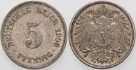 Kleinmünzen-Kaiserreich 5 Pfennig Grosser Adler -