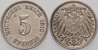 Kleinmünzen-Kaiserreich 5 Pfennig Grosser Adler -