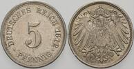Kleinmünzen-Kaiserreich 5 Pfennig Grosser Adler -
