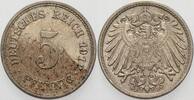 Kleinmünzen-Kaiserreich 5 Pfennig Grosser Adler -