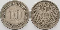 Kleinmünzen-Kaiserreich 10 Pfennig Grosser Adler -
