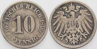 Kleinmünzen-Kaiserreich 10 Pfennig Grosser Adler -