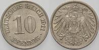 Kleinmünzen-Kaiserreich 10 Pfennig Grosser Adler -