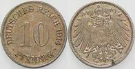 Kleinmünzen-Kaiserreich 10 Pfennig Grosser Adler -