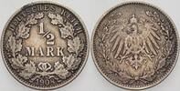 Kleinmünzen-Kaiserreich 1/2 Mark Grosser Adler -