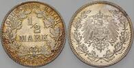 Kleinmünzen-Kaiserreich 1/2 Mark Grosser Adler -
