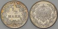 Kleinmünzen-Kaiserreich 1/2 Mark Grosser Adler -