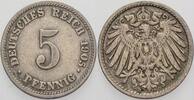Kleinmünzen-Kaiserreich 5 Pfennig Grosser Adler -