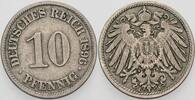 Kleinmünzen-Kaiserreich 10 Pfennig Grosser Adler -
