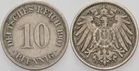 Kleinmünzen-Kaiserreich 10 Pfennig Grosser Adler -