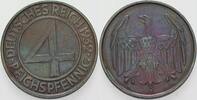 Kleinmünzen - Weimarer Republik 4 Reichspfennig Weimarer Republik -