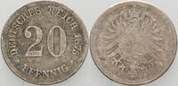 Kleinmünzen-Kaiserreich 20 Pfennig Kleiner Adler -