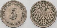Kleinmünzen-Kaiserreich 5 Pfennig Grosser Adler -