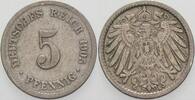 Kleinmünzen-Kaiserreich 5 Pfennig Grosser Adler -