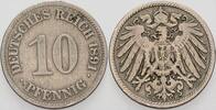 Kleinmünzen-Kaiserreich 10 Pfennig Grosser Adler -