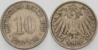 10 Pfennig 1915 G Kleinmünzen-Kaiserreich Grosser Adler Sehr schön +
