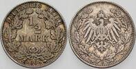 Kleinmünzen-Kaiserreich 1/2 Mark Grosser Adler -