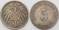 Kleinmünzen-Kaiserreich 5 Pfennig Grosser Adler -