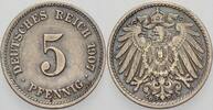 Kleinmünzen-Kaiserreich 5 Pfennig Grosser Adler -