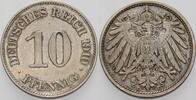 10 Pfennig 1910 E Kleinmünzen-Kaiserreich Grosser Adler Fast vorzüglich