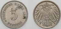 Kleinmünzen-Kaiserreich 5 Pfennig Grosser Adler -