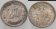 Kleinmünzen-Kaiserreich 20 Pfennig Kleiner Adler -