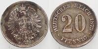 Kleinmünzen-Kaiserreich 20 Pfennig Kleiner Adler -