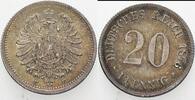 Kleinmünzen-Kaiserreich 20 Pfennig Kleiner Adler -