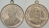 Braunschweig-Calenberg-Hannover Versilberte Messingmedaille Georg V. 1851-1866. -