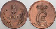 Dänemark 5 Ore Christian IX. 1863-1906. -