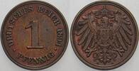 Kleinmünzen-Kaiserreich 1 Pfennig Grosser Adler -