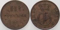 Mecklenburg-Strelitz 3 Pfennige Georg 1816-1860. -