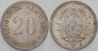 Kleinmünzen-Kaiserreich 20 Pfennig Kleiner Adler -