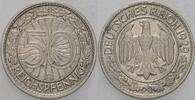 Kleinmünzen - Weimarer Republik 50 Reichspfennig Weimarer Republik -