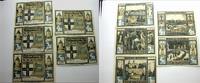 Deutsche Serienscheine Serie von 1, 2, 3, 4 und 5 Mark Attendorn 1918-1922. -