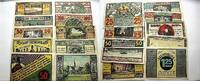 Deutsche Serienscheine Serie von 2x25 Pf.,2x50 Pf.,2x75 Pf.,2x100 Pf. und Rehburg 1918-1922. -