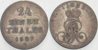 Hannover 1/24 Taler Georg IV. 1820-1830. -