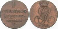 Hannover 1 Pfennig Georg IV. 1820-1830. -