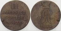 Hannover 2 Pfennige Georg IV. 1820-1830. -