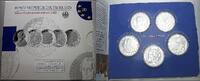 Deutschland 5 x 10 EURO SILBERGEDENKMÜNZENSET -
